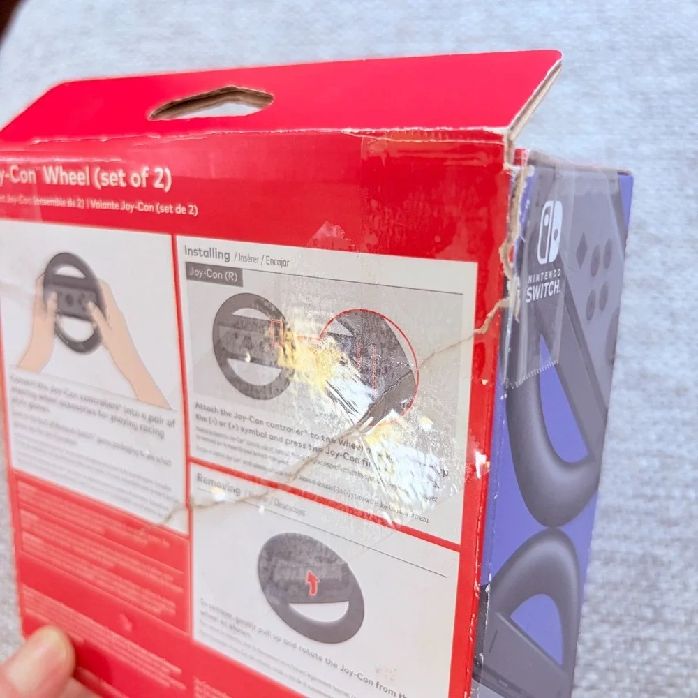 New in Box Nintendo Switch Joycon Wheel Set of 2 Gaming Accessories